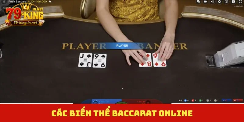 Các biến thể Baccarat online