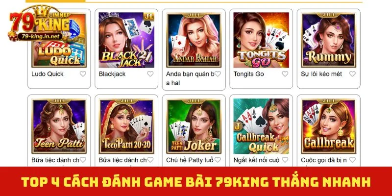 TOP 4 cách đánh game bài 79King thắng nhanh